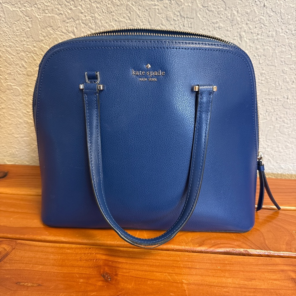 Kate Spade Blue Leather Handbag